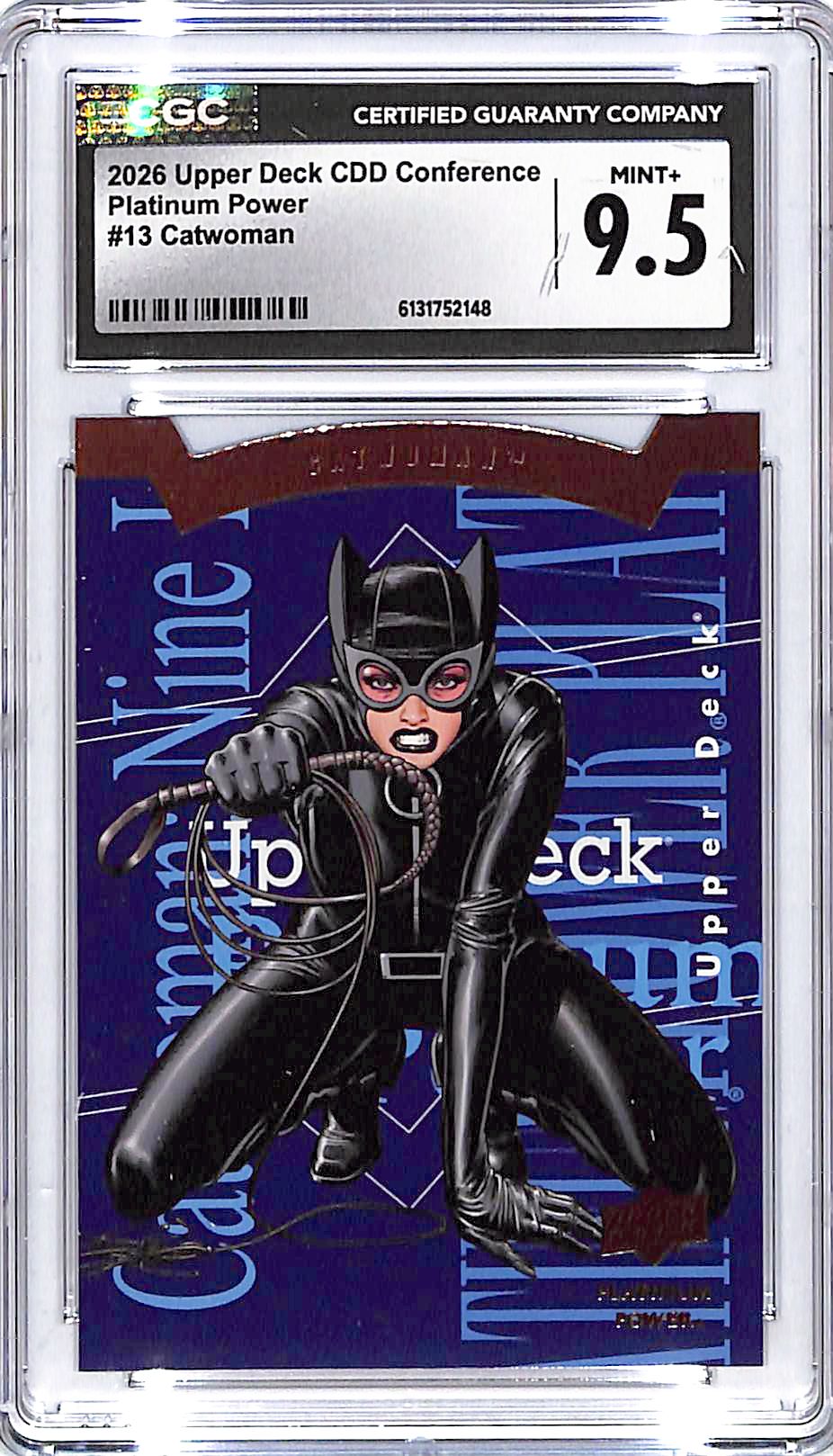 2026 Upper Deck CDD Conference Catwoman Platinum Power #13 CGC 9.5