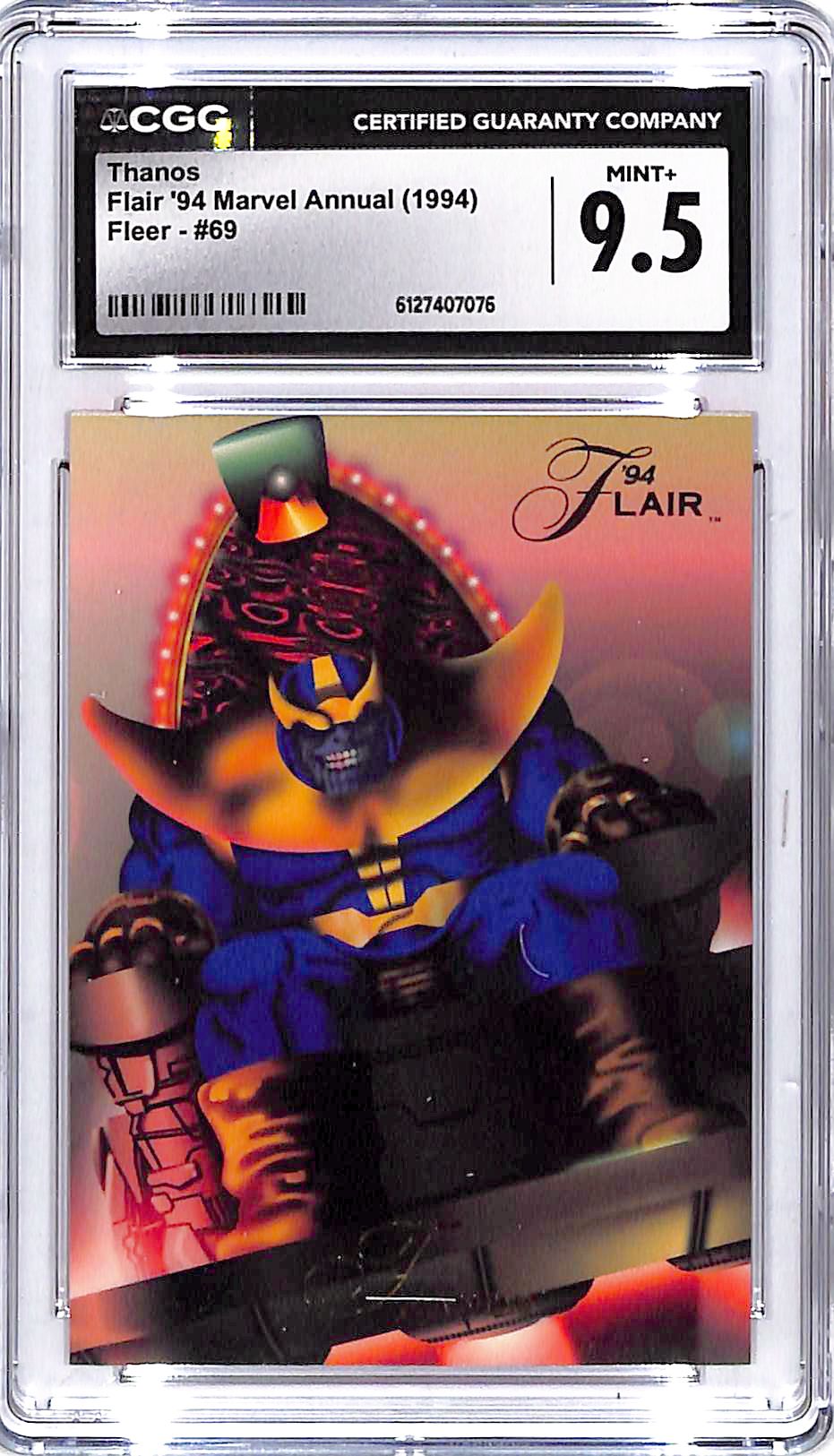 1994 Fleer Flair 94 Marvel Annual Thanos #69 CGC 9.5