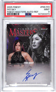2025 Topps Finest WWE Iyo Sky Finest Masters Auto Autograph Refractor PSA 9