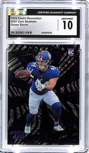 2025 Revolution Cam Skattebo Green Storm Rookie RC /699 CGC 10 Giants
