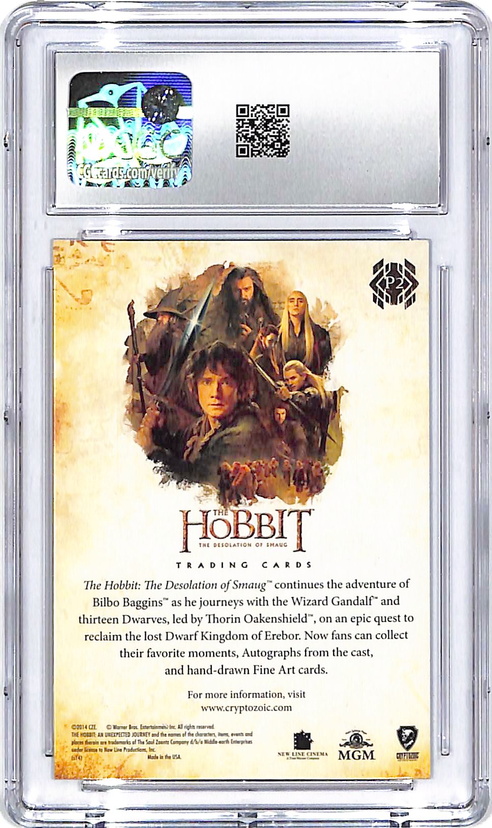 2015 Crytozoic The Desolation of Smaug The Hobbit Promo CGC 9.5