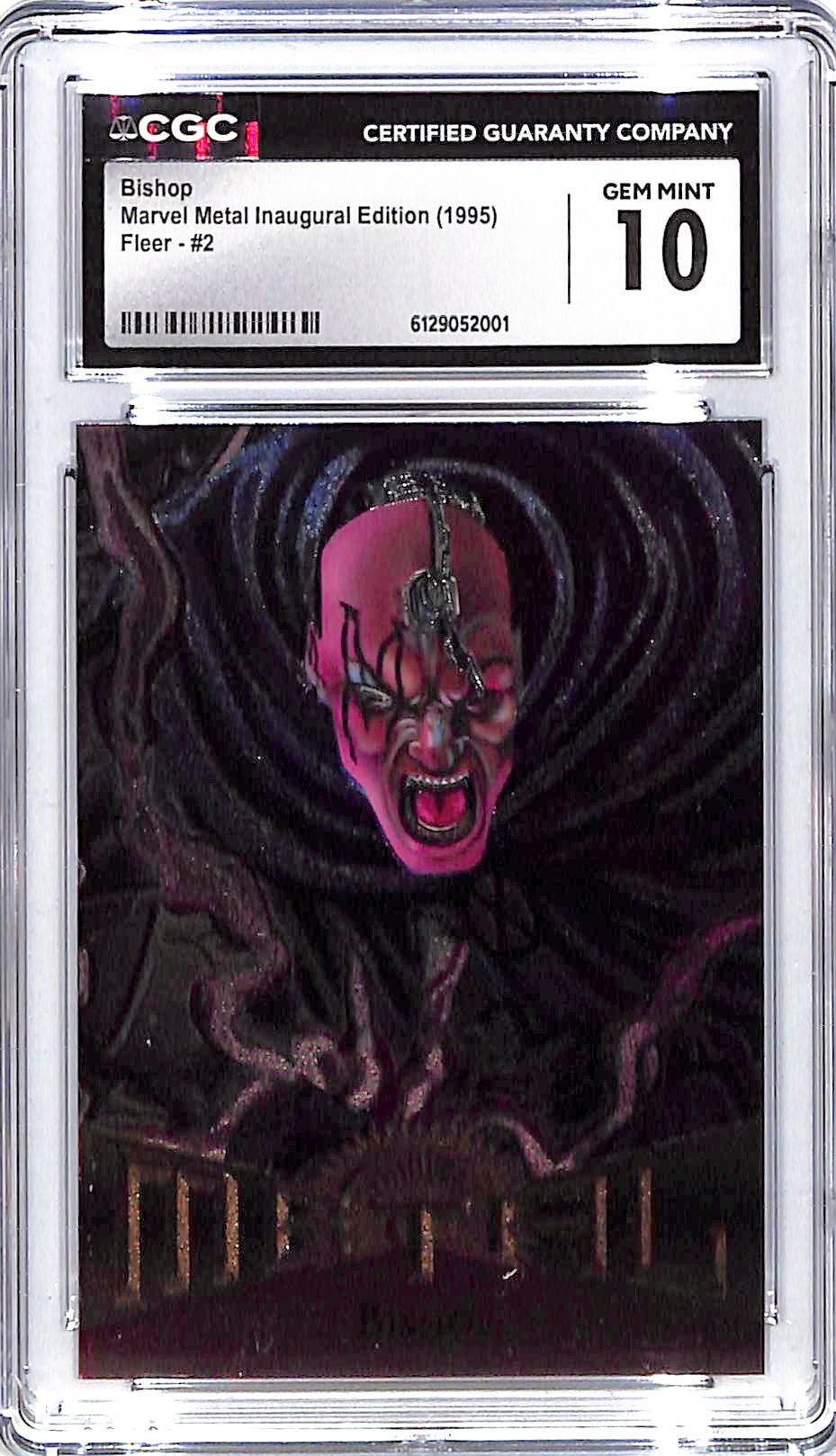 1995 Bishop Fleer Marvel Metal Inaugural Edition #2 CGC Gem Mint 10