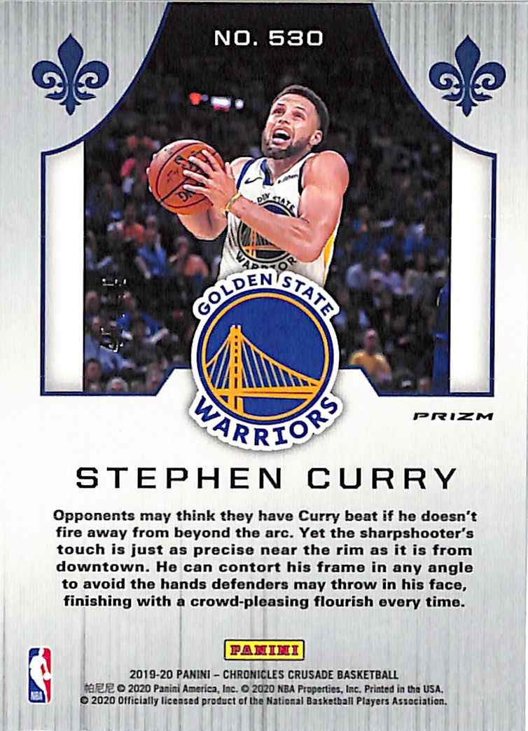 2019-20 Chronicles Stephen Curry Crusade Purple /49 Warriors