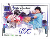 2025 Impeccable Emilien Pitre Canvas Creations Auto Autograph Rookie RC /25 Rays