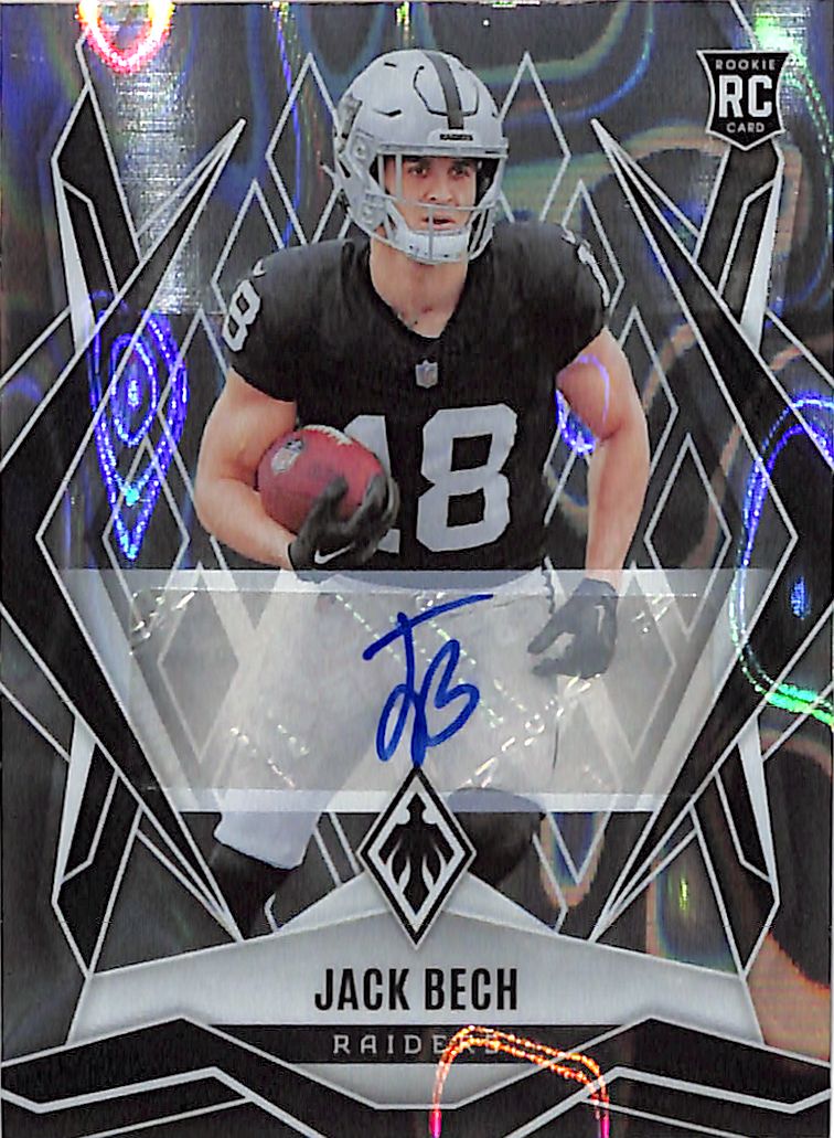 2025 Phoenix Jack Bech Auto Autograph Rookie RC Silver Lava Raiders