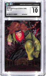 1995 Fleer Marvel Metal Gambit #4 CGC 10