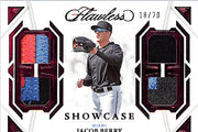 2023 Flawless Jacob Berry Rookie RC Showcase Quad Patch Jersey Relic /20 Marlins