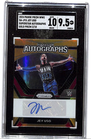 2024 Prizm WWE Jey uso Superstar Auto Autograph Gold /10 SGC 9.5