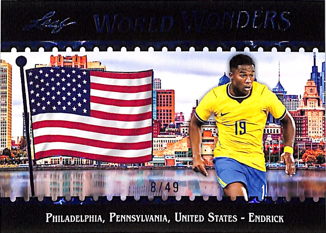 2026 Leaf World Wonders Endrick Blue /49 Brazil