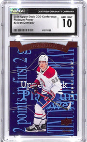 2026 Upper Deck CDD Conference Ivan Demidov Platinum Power Rookie RC CGC 10