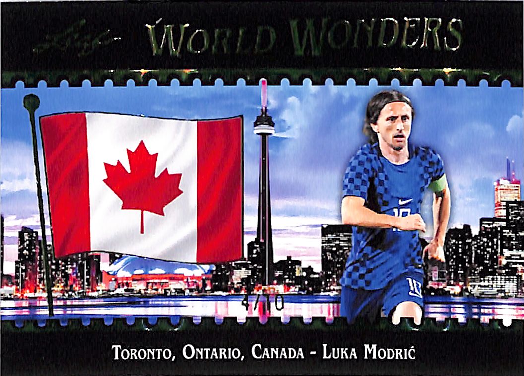 2026 Leaf World Wonders Luka Modric Green /10 Croatia