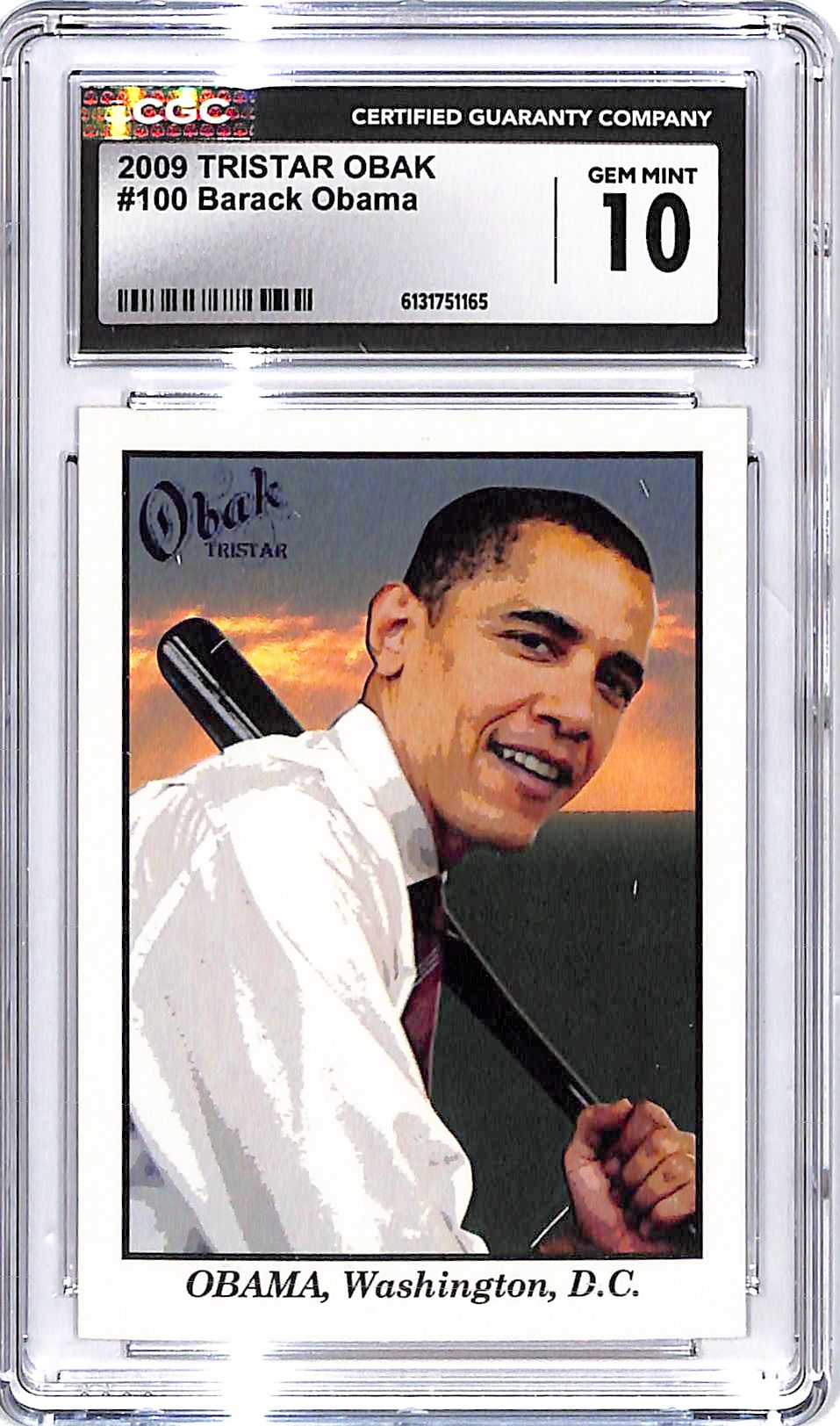 2009 Tristar Obak Barrack Obama #100 CGC 10