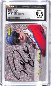 1994 Traks Todd Bodline Auto Autograph CGC 9.5