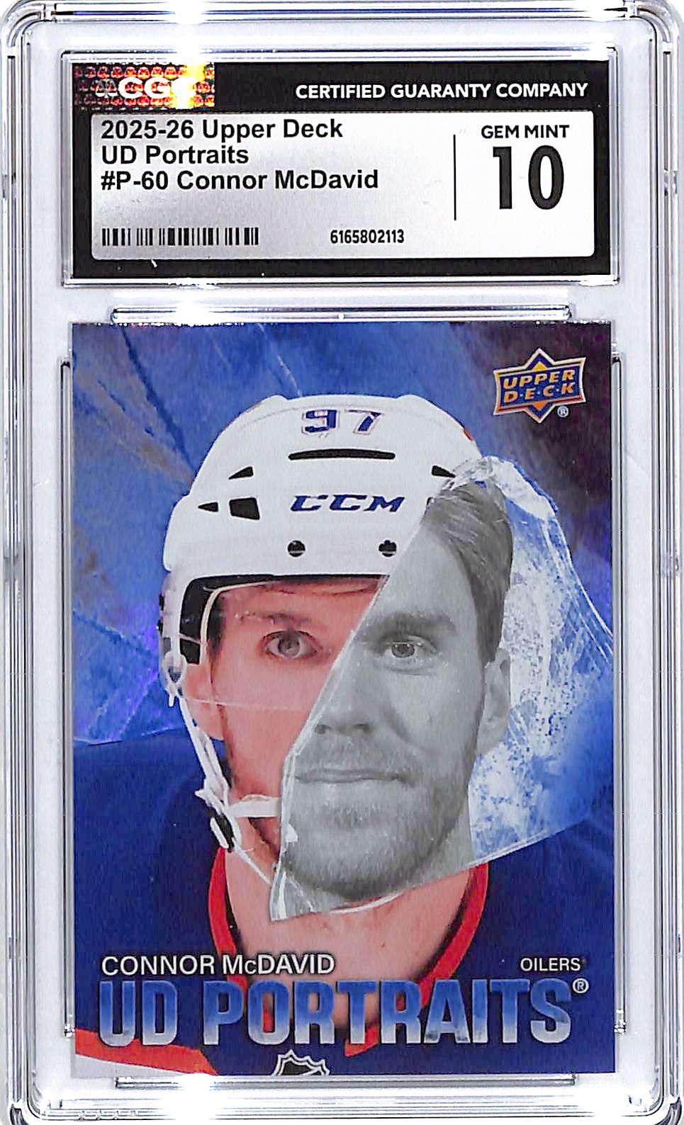 2025-26 Upper Deck Connor McDavid UD Portraits CGC 10 Oilers