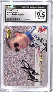 1994 Traks Mark Martin Auto Autograph CGC 9.5