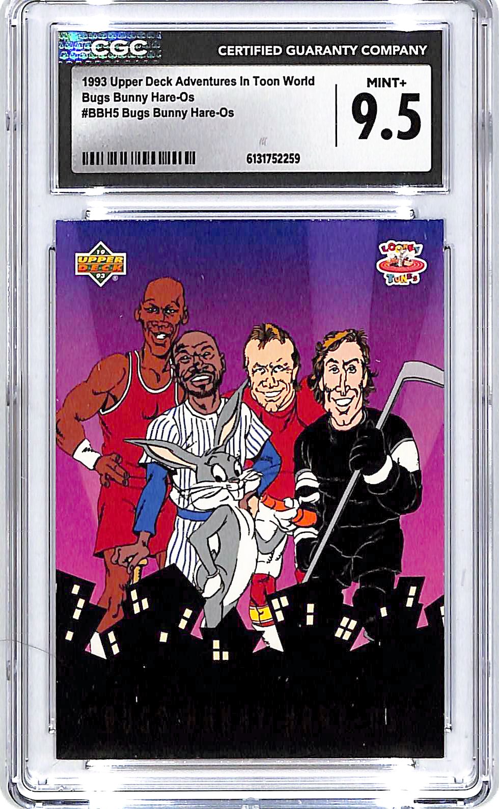 1993 Upper Deck Adventures in Toon World Bugs Bunny Hare-Os CGC 9.5