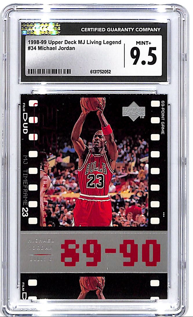 1998-99 Upper Deck MJ Living Legend Michael Jordan #34 CGC 9.5 Bulls