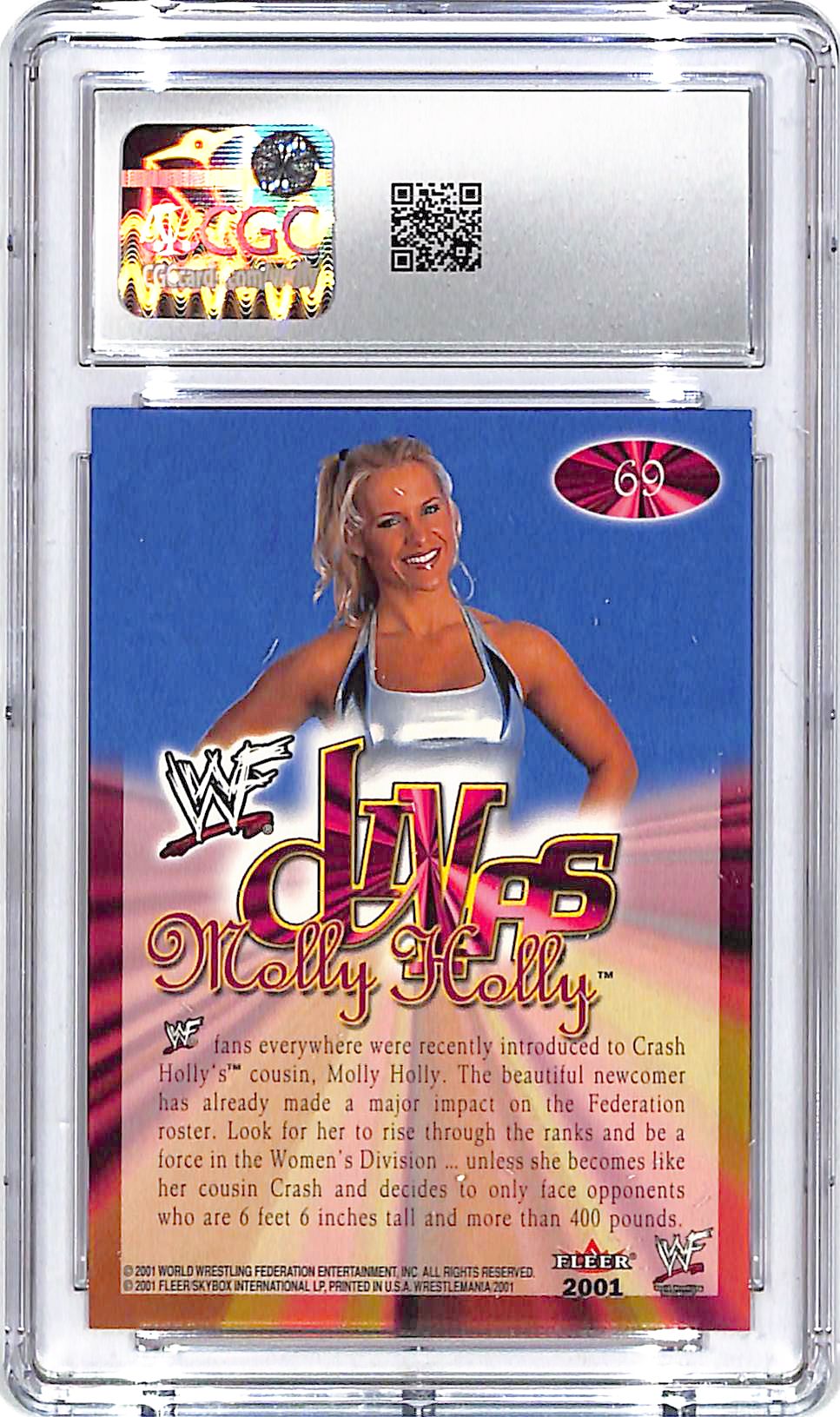 2001 Fleer WWF WrestleMania Molly Holly Championship Gold #69 CGC 10