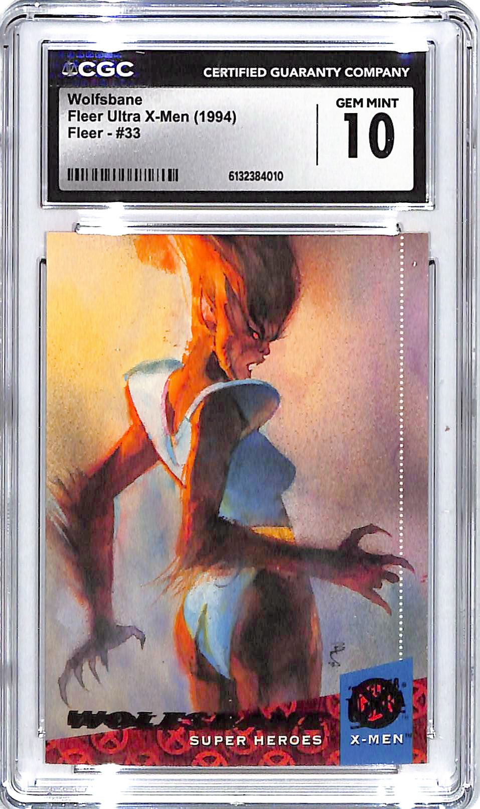 1994 Wolfsbane Man Fleer Ultra X-Men #33 CGC Gem Mint 10
