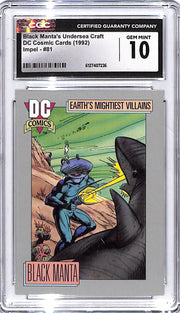 1992 Impel DC Cosmic Cards Black Manta's Undersea Craft #81 CGC 10