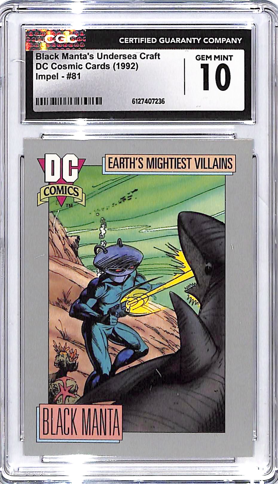 1992 Impel DC Cosmic Cards Black Manta's Undersea Craft #81 CGC 10