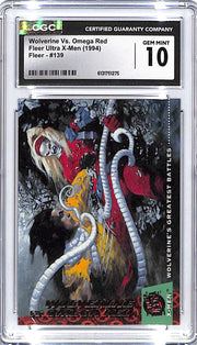 1994 Fleer Ultra X-Men Wolverine vs Omega Red #139 CGC 10