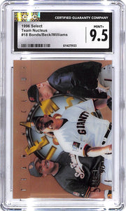 1996 Select Barry Bonds Beck Williams Team Nucleus #18 CGC 9.5 Giants