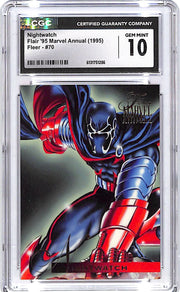 1995 Fleer Flair 95 Marvel Annual Nightwatch #70 CGC 10