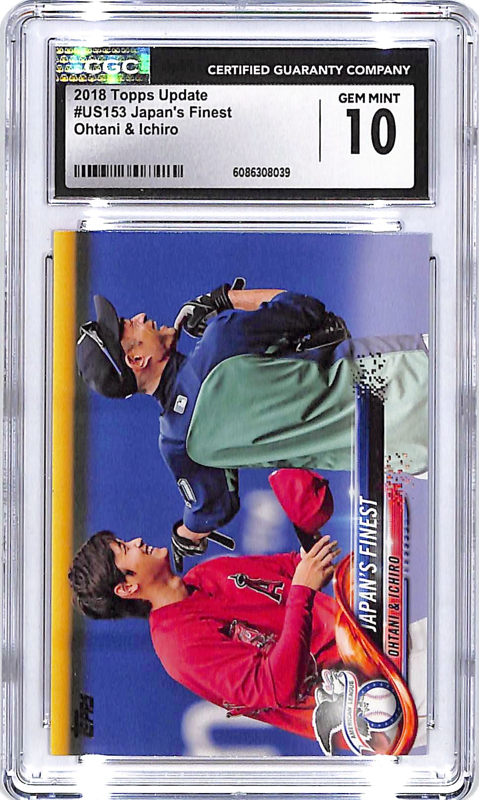 2018 Topps Update Shohei Ohtani Ichiro Japan's Finest US153 CGC 10
