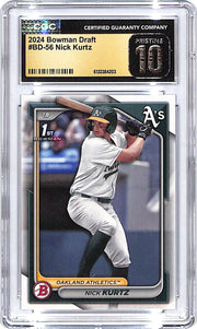 2024 Bowman Draft Nick Kurtz Rookie RC #56 CGC 10 Pristine