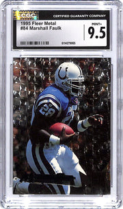 1995 Fleer Metal Marshall Faulk #84 CGC 9.5 Colts