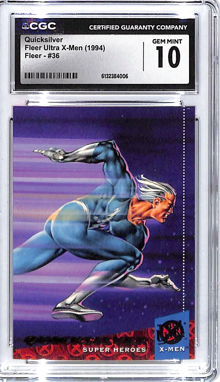 1994 Quicksilver Man Fleer Ultra X-Men #36 CGC Gem Mint 10