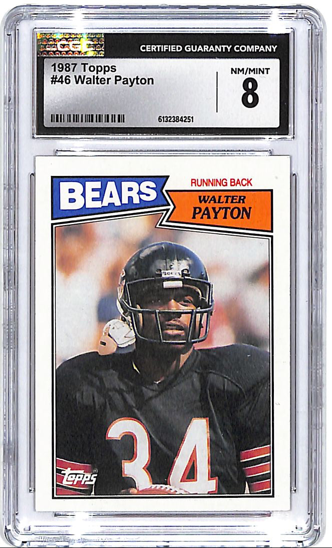 1987 Topps Walter Payton #46 CGC 8 Bears