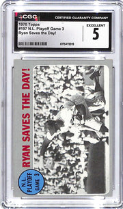 1970 Topps NL Playoff Game 3 Nolan Ryan #197 CGC 5
