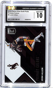 2018 Elite Draft Picks Josh Allen Primary Colors Rookie RC CGC 10