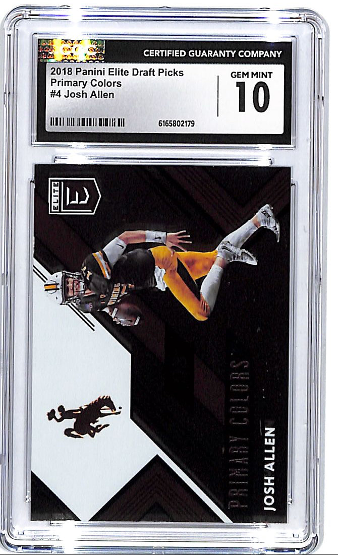 2018 Elite Draft Picks Josh Allen Primary Colors Rookie RC CGC 10