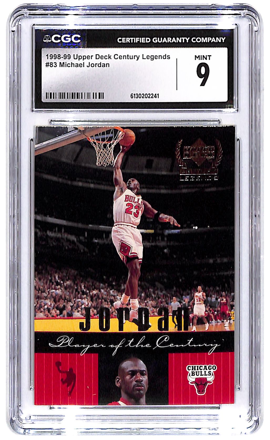 1998-99 Michael Jordan Upper Deck Century Legends #83 CGC Mint 9