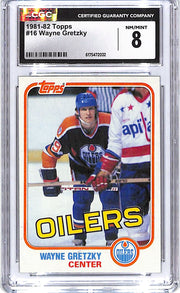 1981-82 Topps Wayne Gretzky #16 CGC 8 Oilers