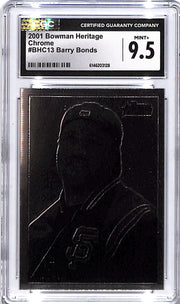 2001 Bowman Heritage Chrome Barry Bonds CGC 9.5 Giants