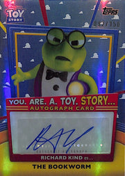 2025 Topps 30 Years of Toy Story The Bookworm Richard Kind Auto Autograph Refractor /150