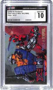 1994 Cable Vs Deadpool Fleer Ultra X-Men '95 #127 CGC Gem Mint 10