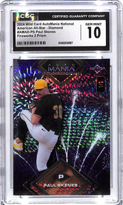 2024 Wild Card AutoMania Paul Skenes Rookie RC 1/1 CGC 10 Pirates