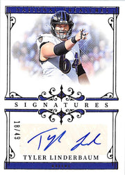 2025 National Treasures Tyler Linderbaum Auto Autograph Signatures /49 Ravens