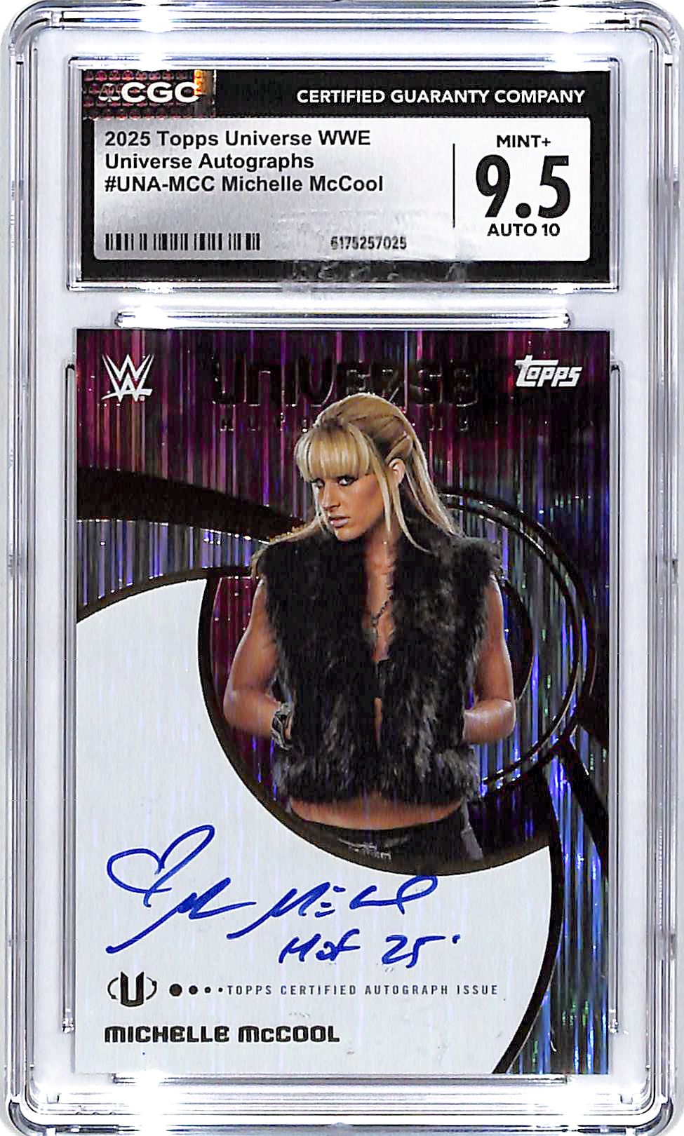 2025 Topps Universe WWE Michelle McCool Auto Autograph CGC 9.5