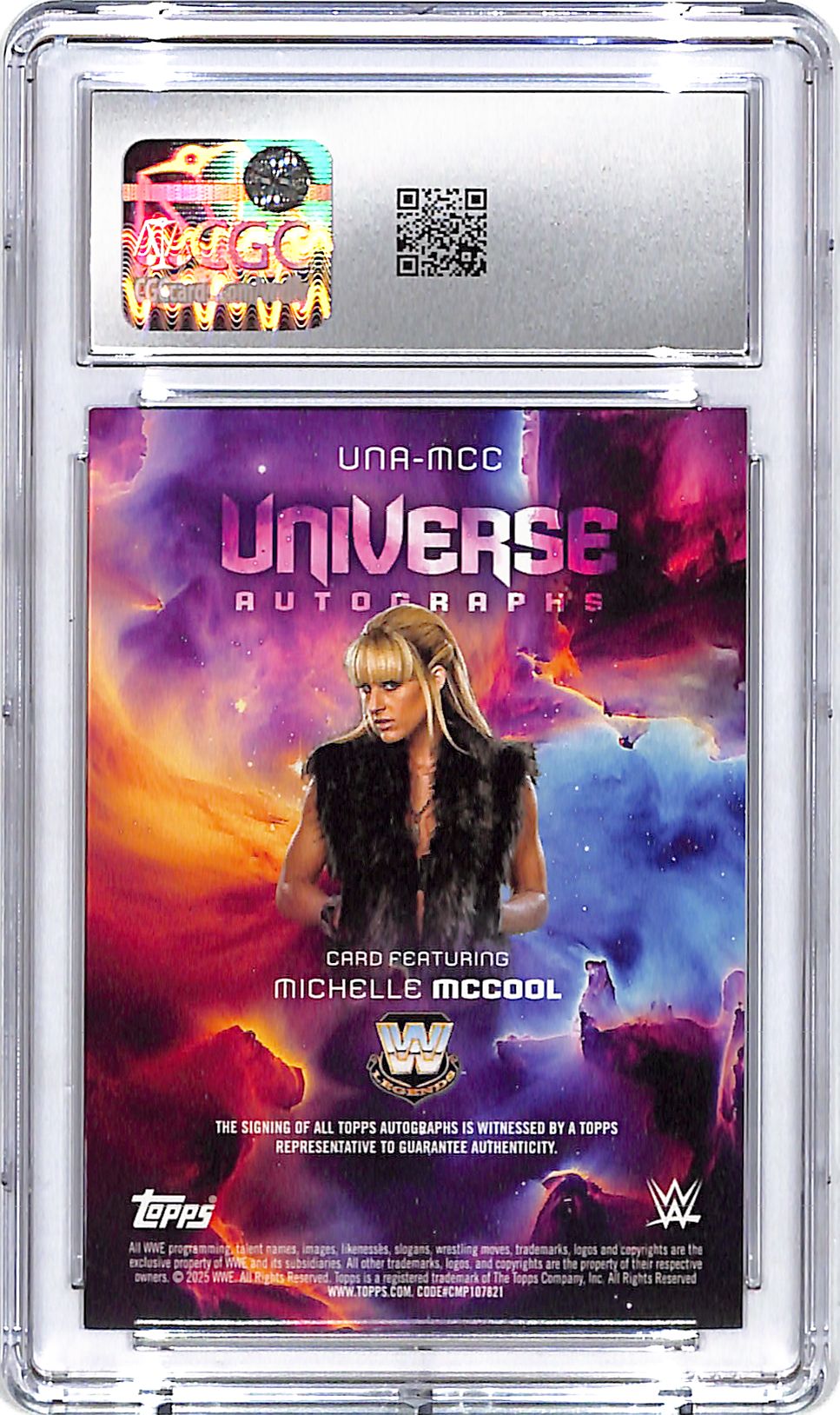 2025 Topps Universe WWE Michelle McCool Auto Autograph CGC 9.5