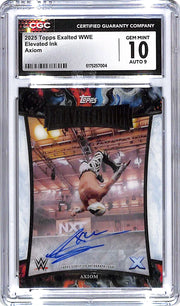 2025 Topps Exalted WWE Axiom Elevated Ink Auto Autograph CGC 10