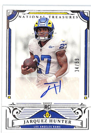 2025 National Treasures Marquez Hunter Auto Autograph Rookie RC /99 Rams