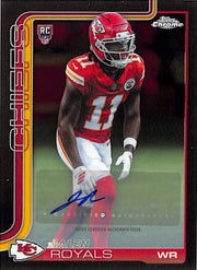 2025 Topps Chrome Jalen Royals Auto Autograph Rookie RC Chiefs