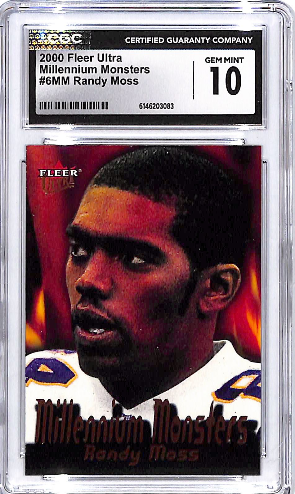 2000 Fleer Ultra Randy Moss Millennium Monsters CGC 10 Vikings