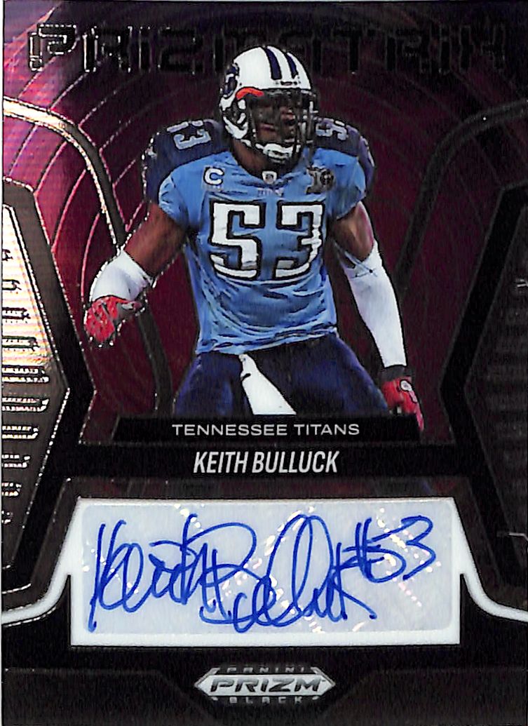 2025 Prizm Black Keith Bulluck Auto Autograph Prizmatrix Titans